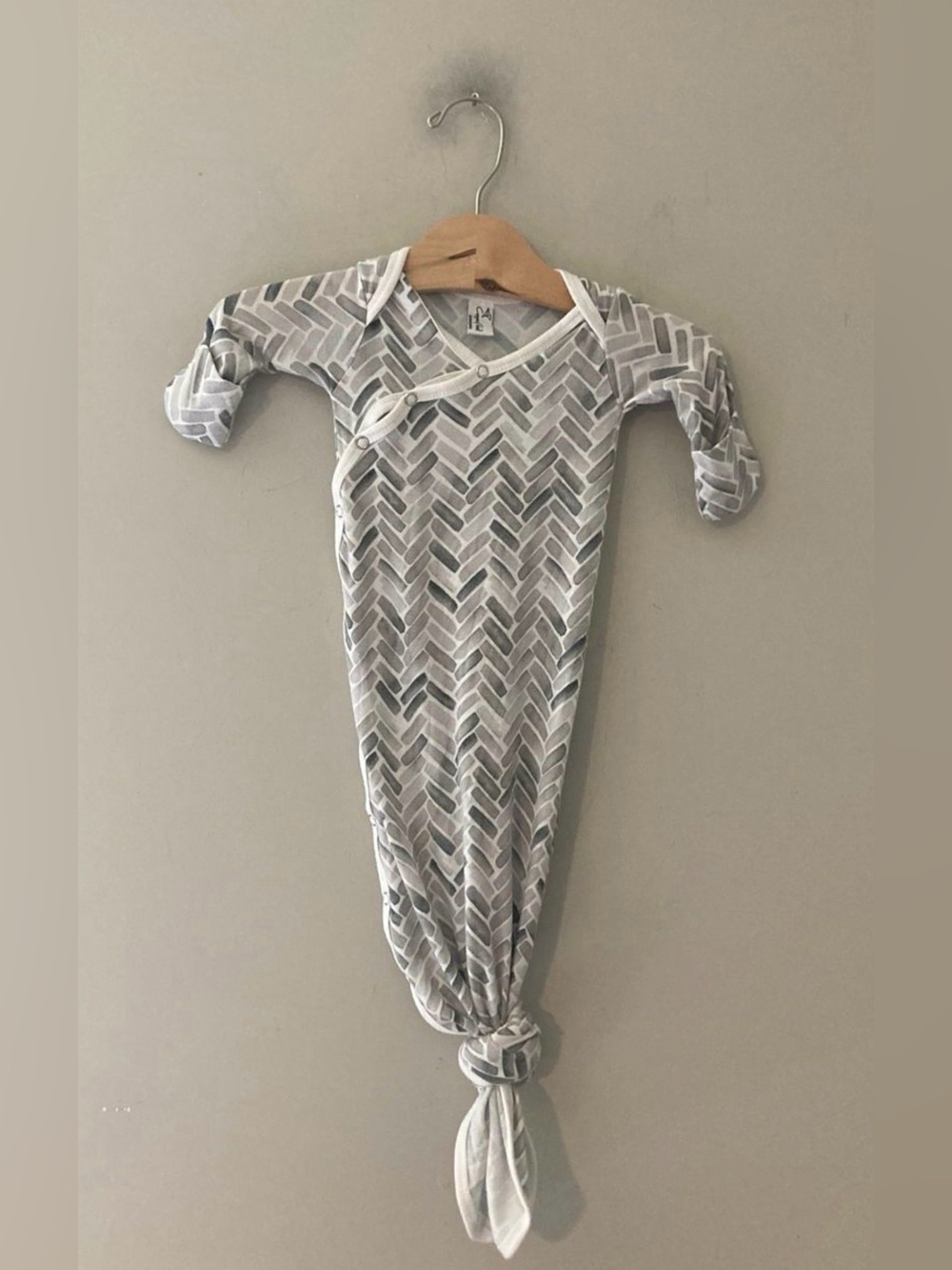 $14 ADD ON Copper Pearl knotted gown bamboo Caden lane kyte baby little sleepies